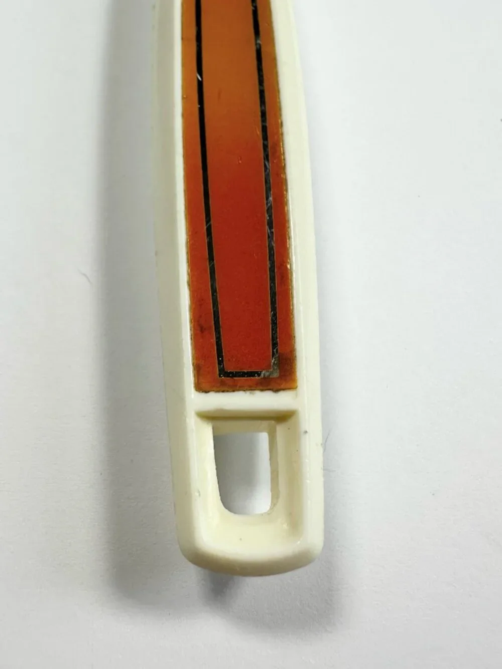 EKCO Chromium Plated Utensil Set Of Two Fork &‎ Slotted Spoon Orange Handles